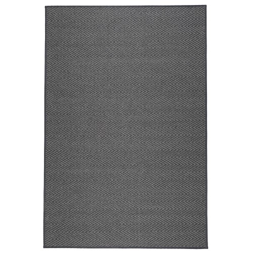 Kusový koberec Elsa se vzorem rybí kosti od finské značky VM-Carpet z vlny a papírového vlákna