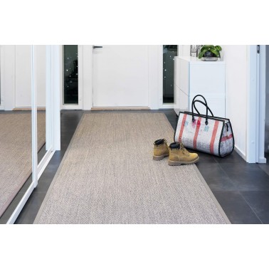 Béžový kusový koberec Panama z prírodného sisalu od fínskeho výrobcu VM-Carpet