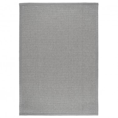 Sivý kusový koberec Esmeralda tkaný z vlny a papierového vlákna od fínskeho výrobcu VM-Carpet