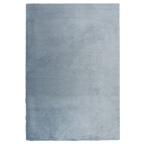 Modrý kusový shaggy koberec z polyamidu Hattara od fínskeho výrobcu VM-Carpet